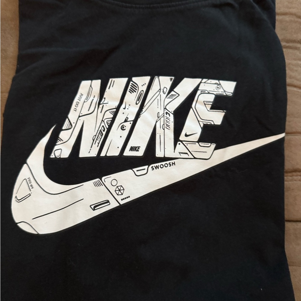 Nike Black Tee with White Graphic